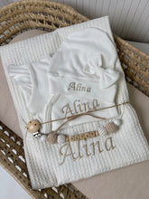 Lade das Bild in den Galerie-Viewer, Babyset Erstlingsset Pique ecru