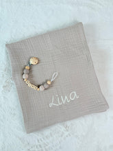 Lade das Bild in den Galerie-Viewer, Baby Set Mokka Musselin Haarband