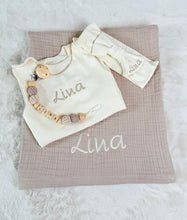 Lade das Bild in den Galerie-Viewer, Baby Set Mokka Musselin Haarband