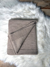 Lade das Bild in den Galerie-Viewer, Strickdecke mit Wunschnamen verschd. Farben
